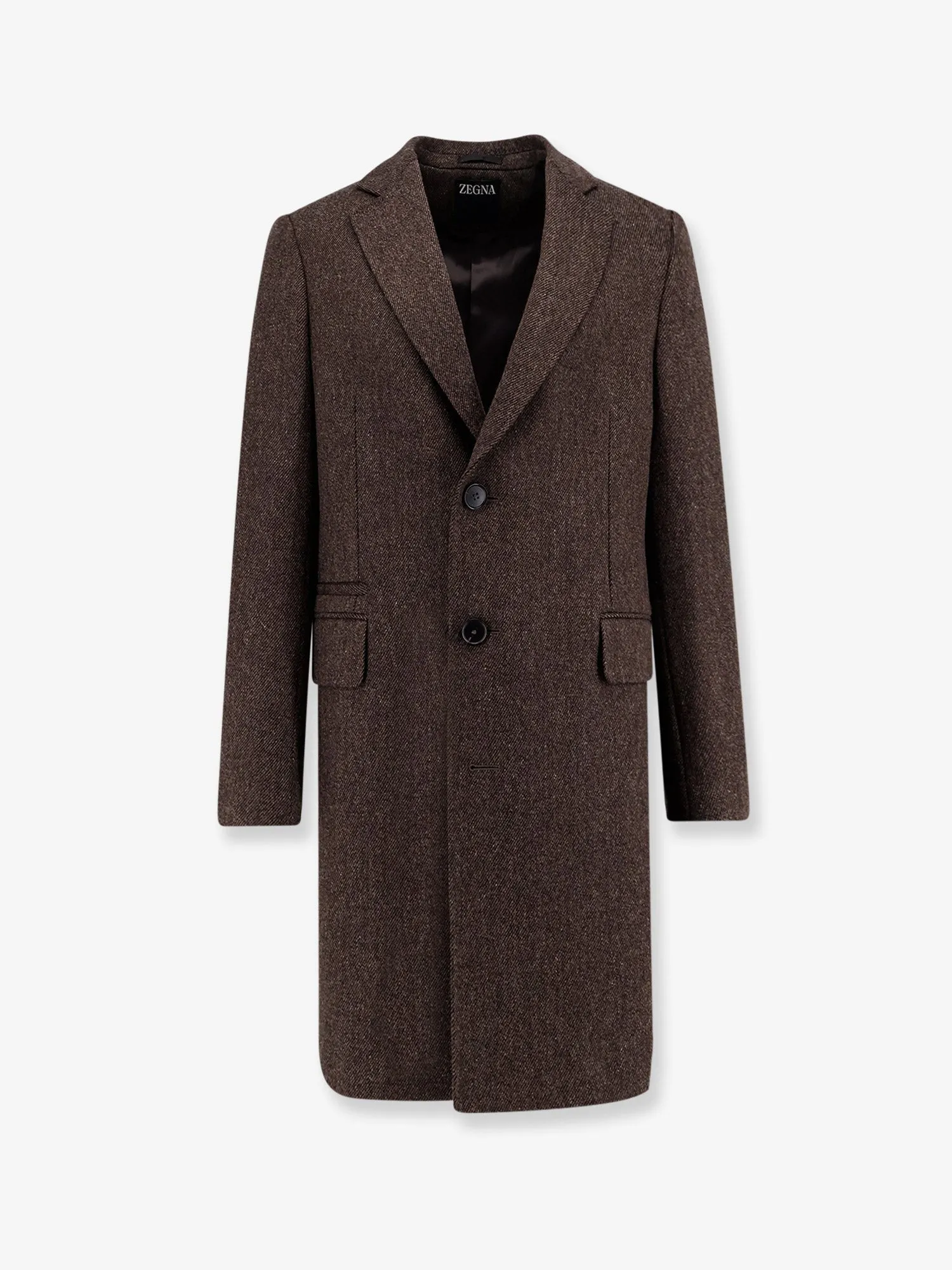 Zegna Single-breasted wool coat sold by Siebentaschen