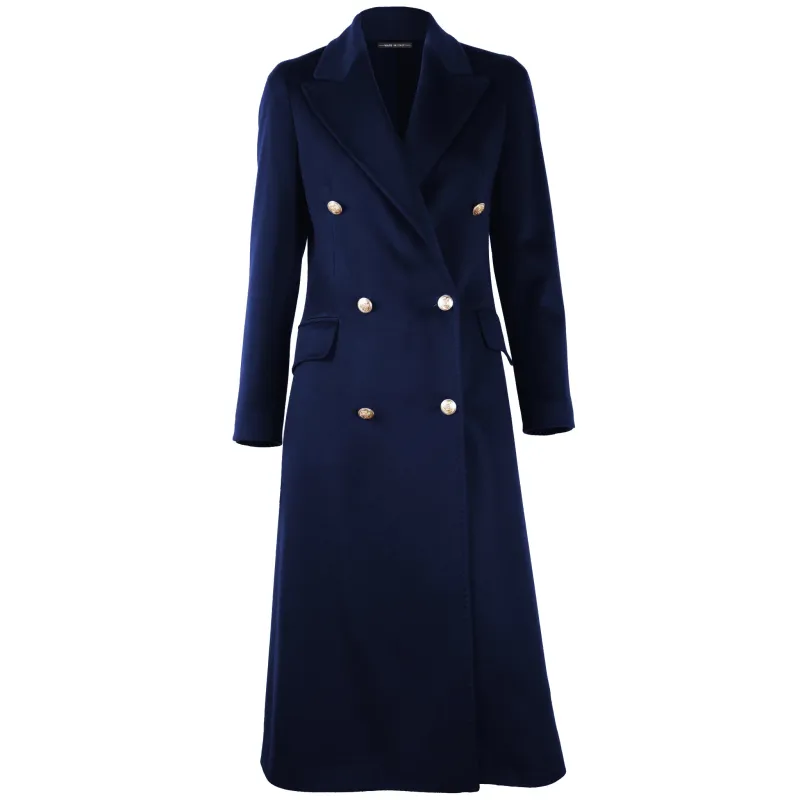 Loro Piana Fabric Coats Blue Woman sold by Siebentaschen
