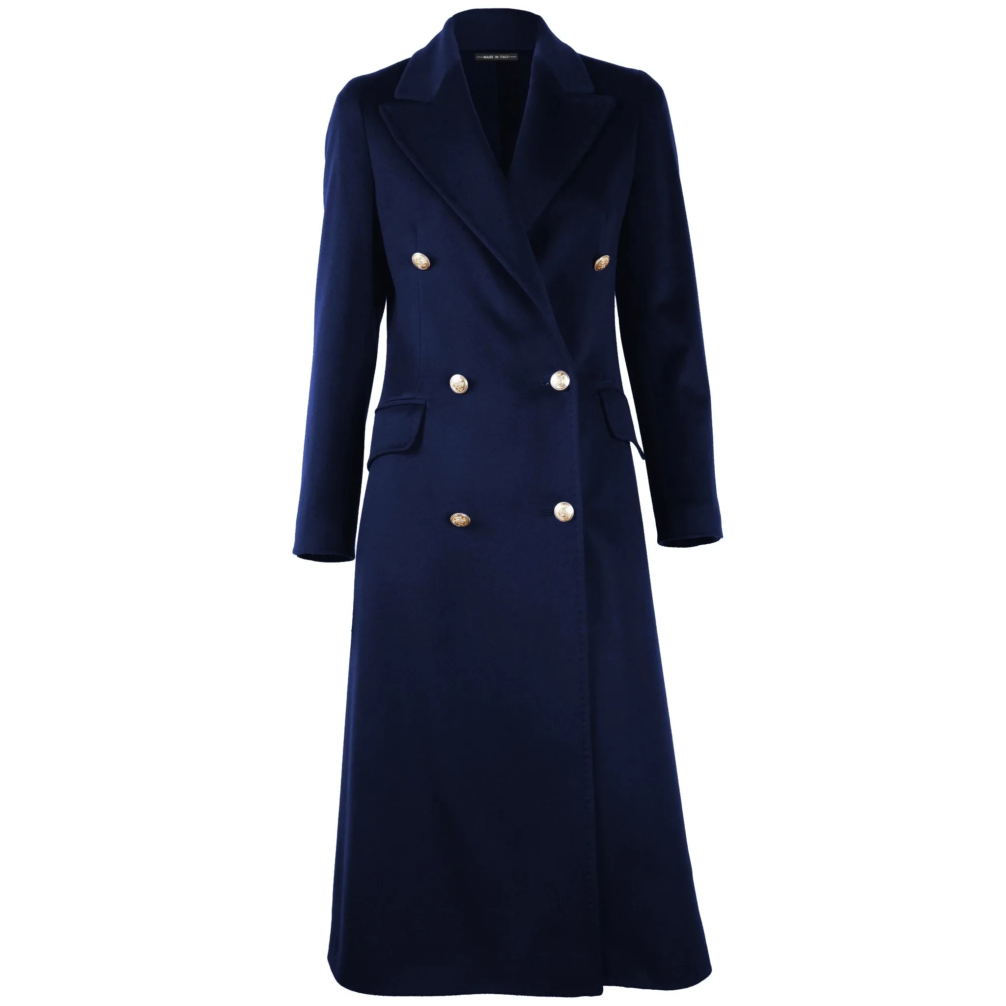 Loro Piana Fabric Coats Blue Woman sold by Siebentaschen