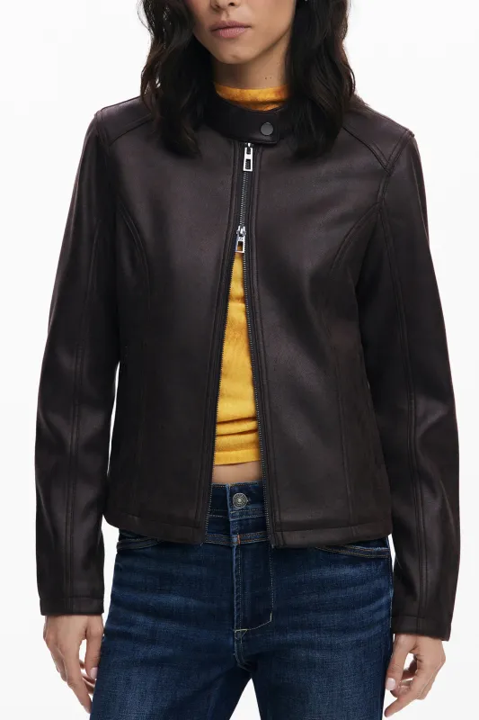 Desigual Women’s Brown Jacket sold by Siebentaschen