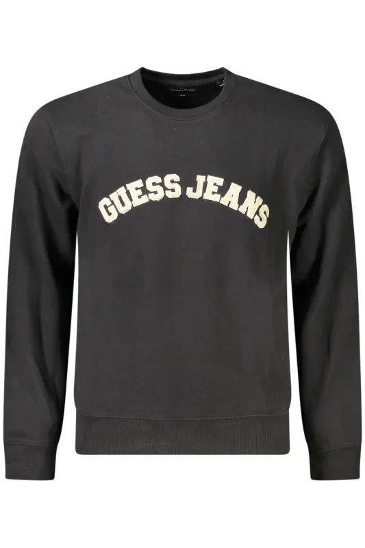 GUESS JEANS SWEATSHIRT WITHOUT ZIP MEN BLACK sold by Siebentaschen