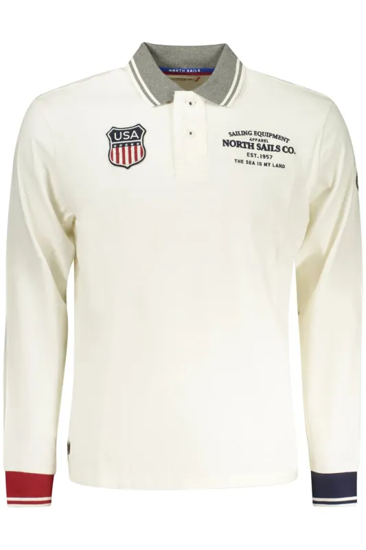 NORTH SAILS MEN S LONG-SLEEVED POLO SHIRT WHITE sold by Siebentaschen
