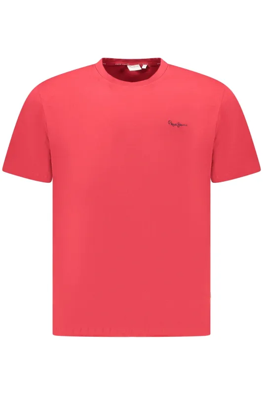PEPE JEANS MEN S SHORT SLEEVE T-SHIRT RED sold by Siebentaschen