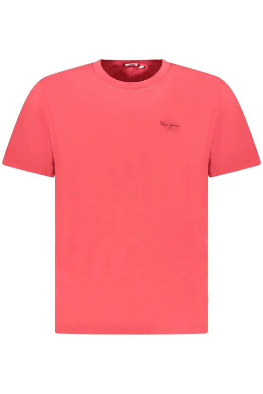PEPE JEANS MEN S SHORT SLEEVE T-SHIRT RED sold by Siebentaschen