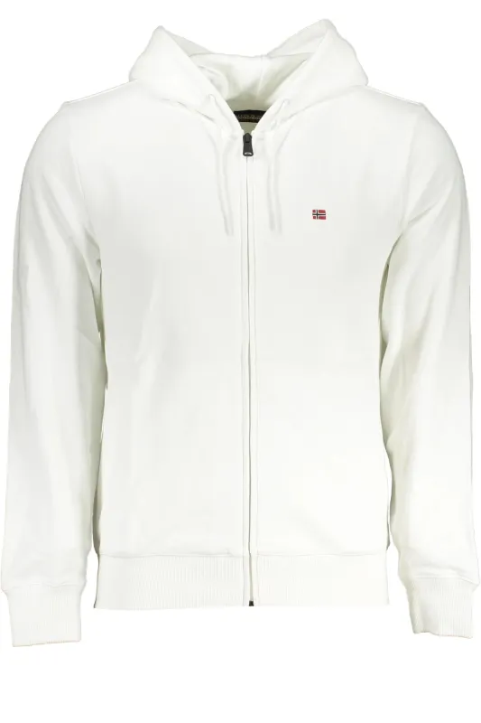 NAPAPIJRI MEN S WHITE ZIP SWEATSHIRT sold by Siebentaschen