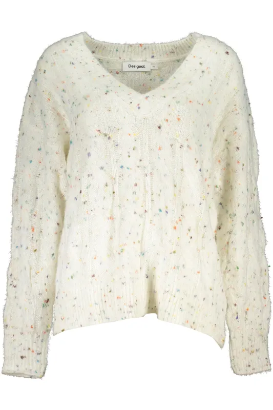 DESIGUAL WHITE WOMEN S SWEATER sold by Siebentaschen
