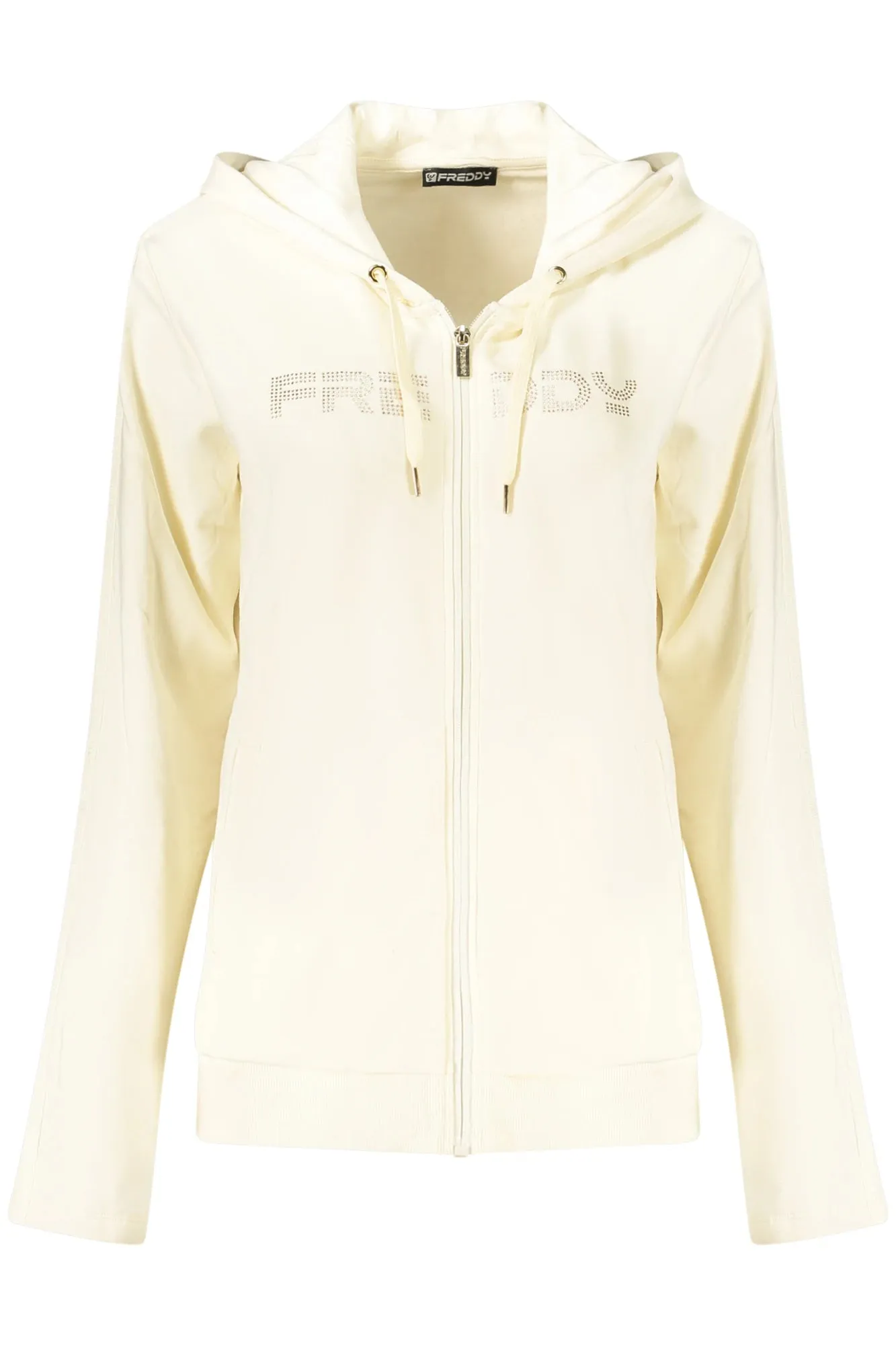 FREDDY WOMEN S WHITE ZIP-UP SWEATSHIRT sold by Siebentaschen