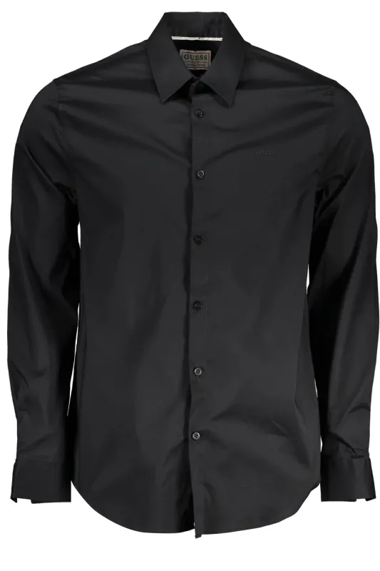 GUESS JEANS MEN S LONG SLEEVE SHIRT BLACK sold by Siebentaschen