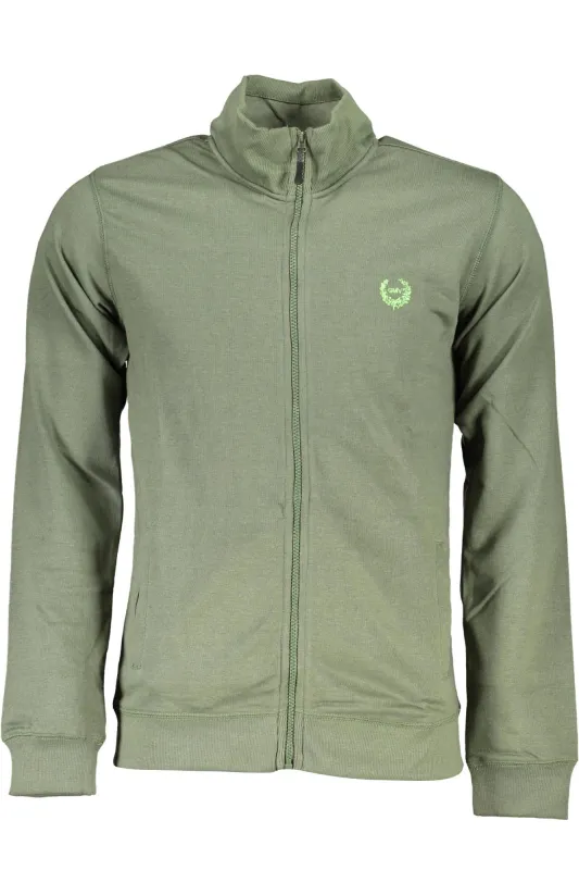GIAN MARCO VENTURI MEN S ZIP-UP SWEATSHIRT GREEN sold by Siebentaschen