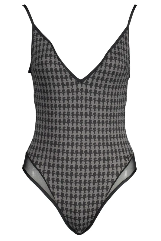 KARL LAGERFELD BEACHWEAR WOMEN S ONE-PIECE SWIMSUIT BLACK sold by Siebentaschen