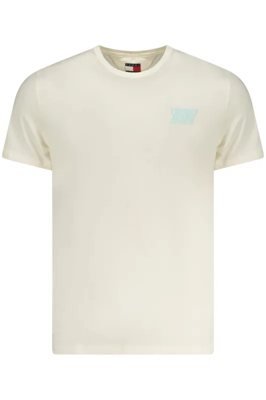 TOMMY HILFIGER SHORT SLEEVE T-SHIRT MEN BEIGE made by Tommy Hilfiger