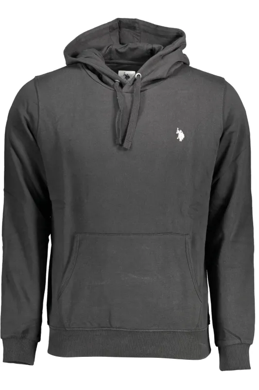 US POLO SWEATSHIRT WITHOUT ZIP BLACK MAN sold by Siebentaschen