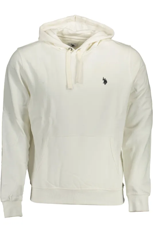 US POLO SWEATSHIRT WITHOUT ZIP WHITE MAN sold by Siebentaschen