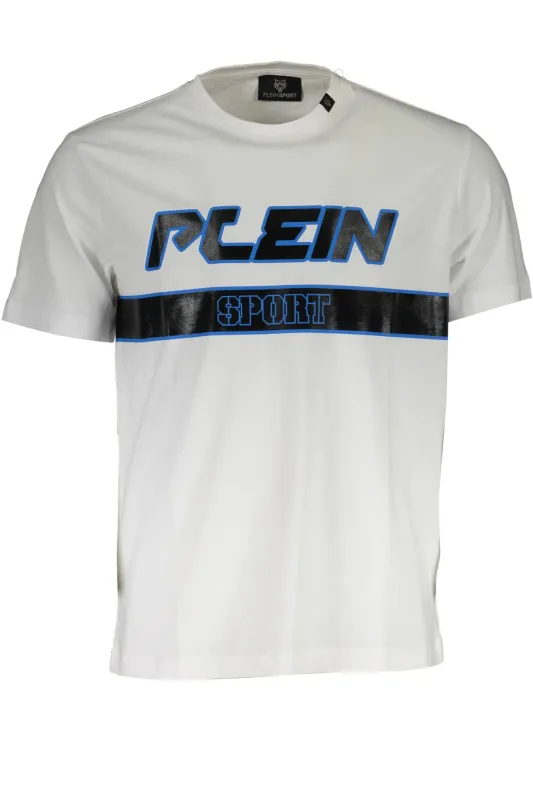 PLEIN SPORT WHITE MEN S SHORT SLEEVE T-SHIRT sold by Siebentaschen