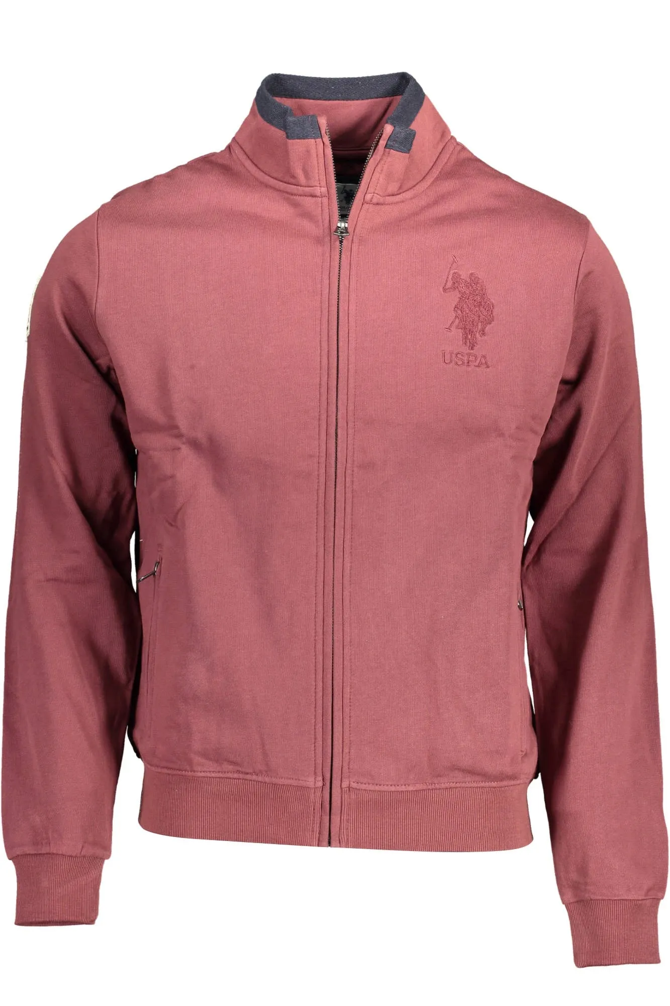US POLO SWEATSHIRT WITH ZIP PURPLE MAN sold by Siebentaschen