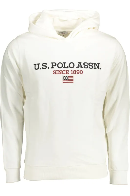 US POLO SWEATSHIRT WITHOUT ZIP WHITE MAN sold by Siebentaschen