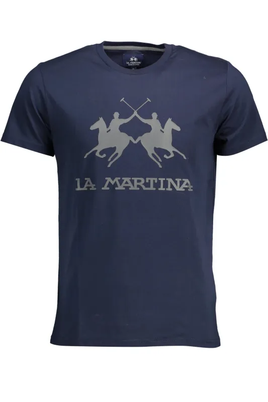 LA MARTINA MEN S SHORT SLEEVE T-SHIRT BLUE sold by Siebentaschen