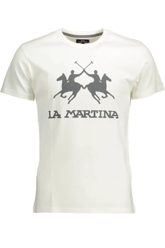LA MARTINA MEN S WHITE SHORT SLEEVE T-SHIRT sold by Siebentaschen