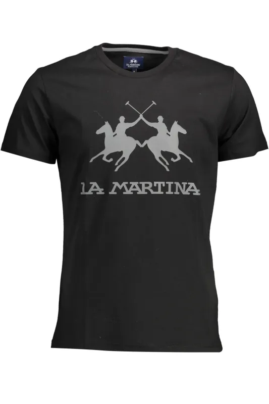 LA MARTINA MEN S SHORT SLEEVE T-SHIRT BLACK sold by Siebentaschen