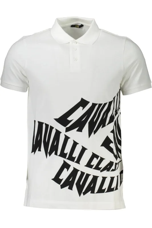 CAVALLI CLASS POLO SHORT SLEEVE MAN WHITE sold by Siebentaschen