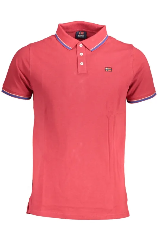 NORWAY 1963 MEN S SHORT SLEEVE POLO SHIRT RED sold by Siebentaschen