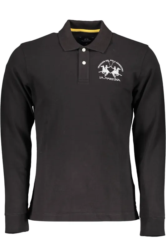 LA MARTINA MEN S BLACK LONG SLEEVE POLO SHIRT sold by Siebentaschen