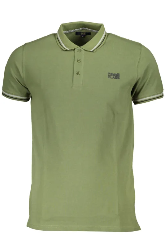CAVALLI CLASS POLO SHORT SLEEVES MEN GREEN sold by Siebentaschen