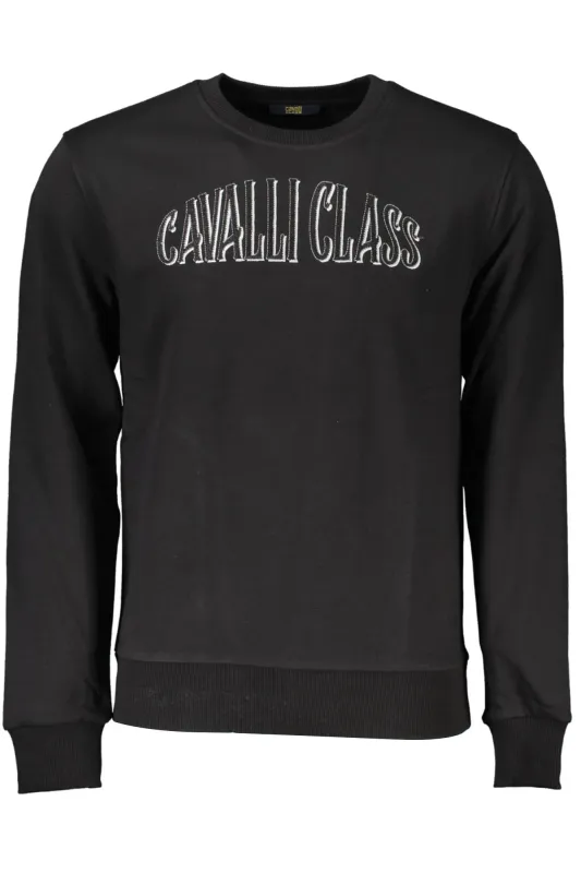 CAVALLI CLASS SWEATSHIRT WITHOUT ZIP BLACK MAN sold by Siebentaschen