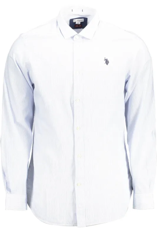 US POLO SHIRT LONG SLEEVE MAN LIGHT BLUE sold by Siebentaschen