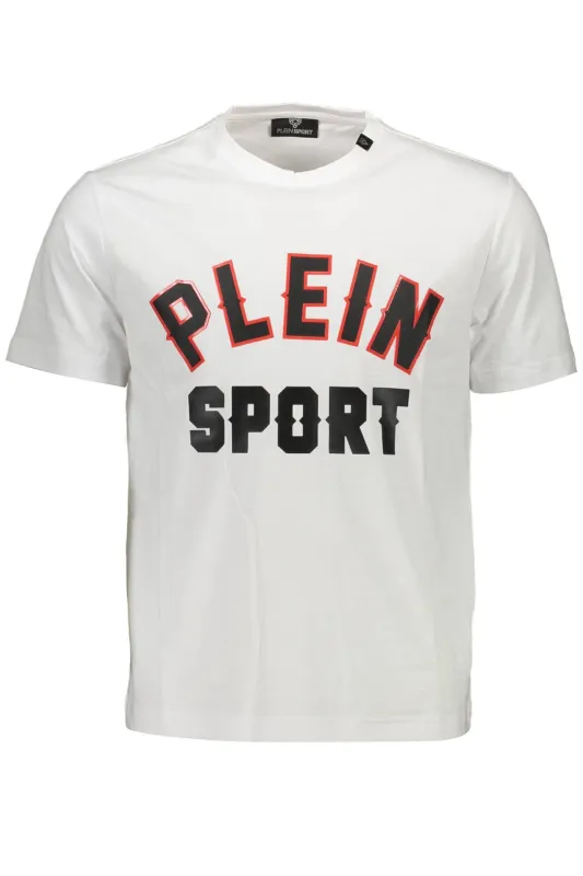 PLEIN SPORT WHITE MEN S SHORT SLEEVE T-SHIRT sold by Siebentaschen