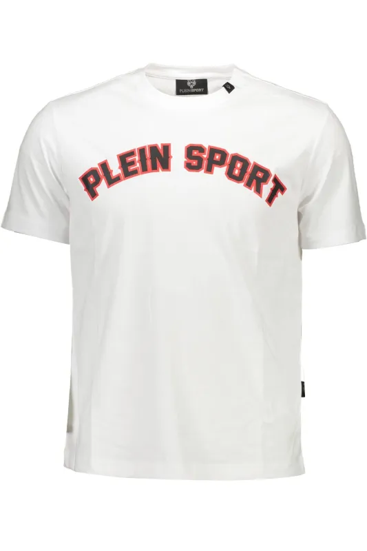 PLEIN SPORT WHITE MEN S SHORT SLEEVE T-SHIRT sold by Siebentaschen