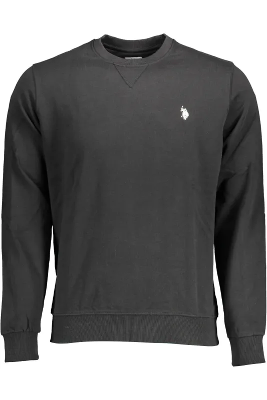 US POLO SWEATSHIRT WITHOUT ZIP BLACK MAN sold by Siebentaschen