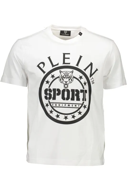 PLEIN SPORT WHITE MEN S SHORT SLEEVE T-SHIRT sold by Siebentaschen