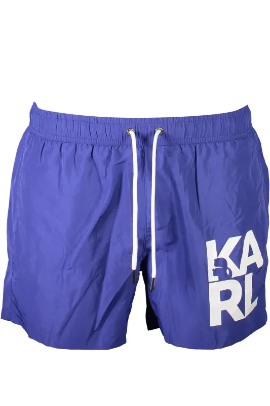 KARL LAGERFELD BEACHWEAR SWIMSUIT BOTTOM MEN BLUE sold by Siebentaschen