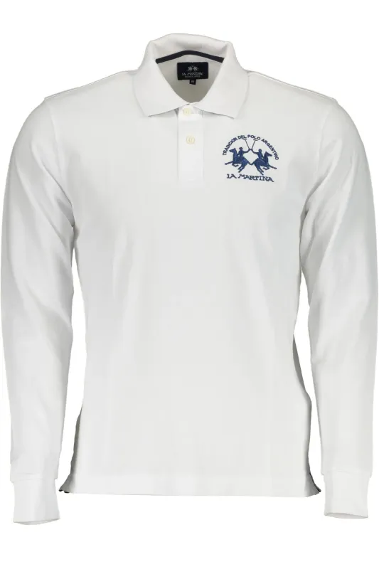 LA MARTINA MEN S WHITE LONG SLEEVE POLO SHIRT sold by Siebentaschen