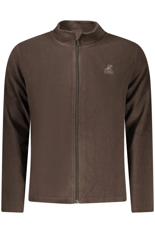 US GRAND MEN S BROWN ZIP-UP SWEATSHIRT sold by Siebentaschen