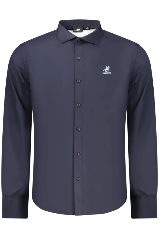 US GRAND MEN S BLUE LONG-SLEEVED SHIRT sold by Siebentaschen