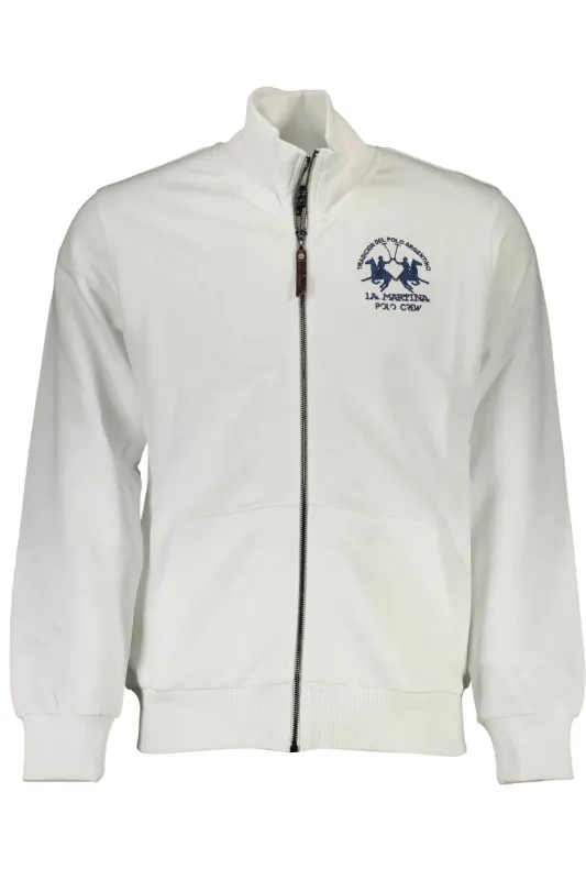 LA MARTINA MEN S WHITE ZIP-UP SWEATSHIRT sold by Siebentaschen