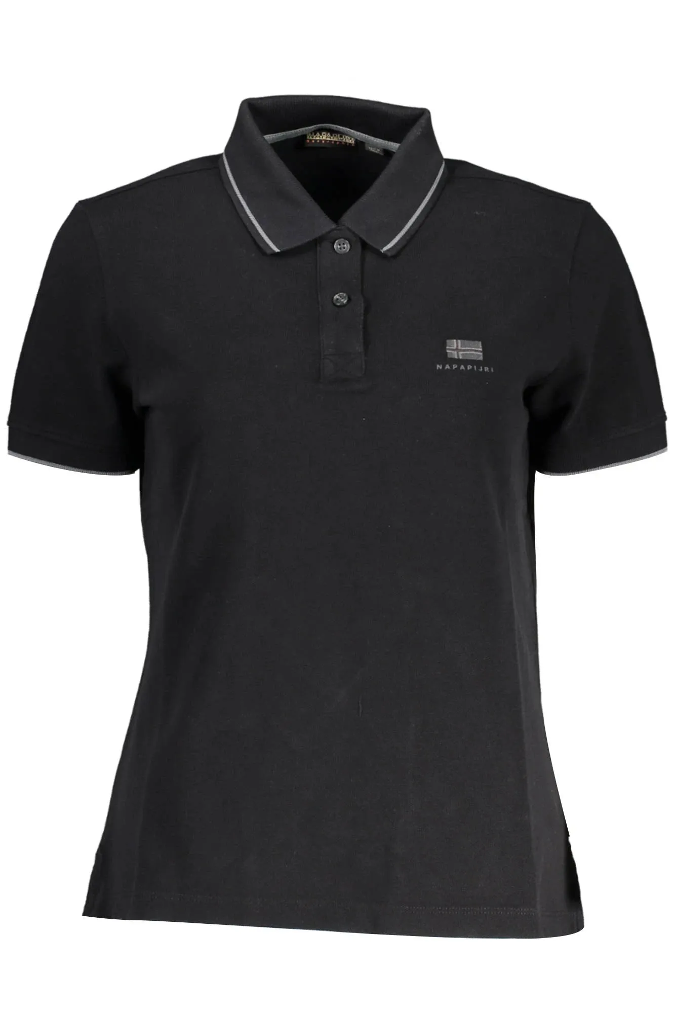 NAPAPIJRI SHORT SLEEVE POLO WOMEN BLACK sold by Siebentaschen