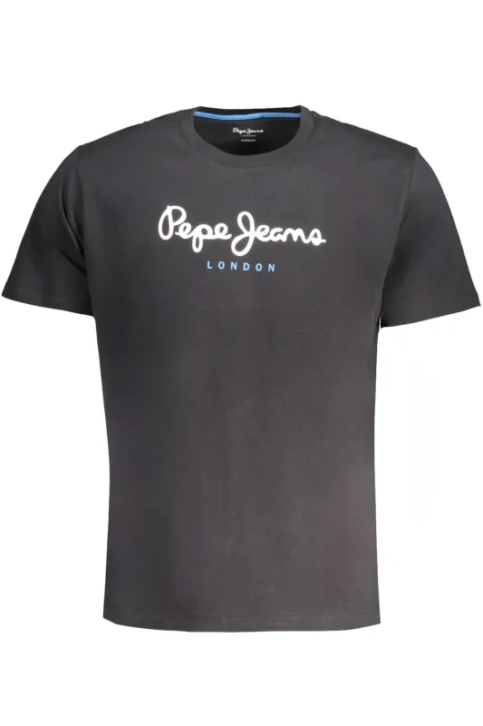 PEPE JEANS MEN S SHORT SLEEVE T-SHIRT BLACK sold by Siebentaschen