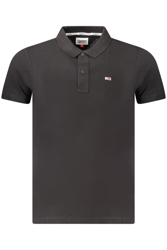 TOMMY HILFIGER MEN S SHORT SLEEVE POLO BLACK made by Tommy Hilfiger