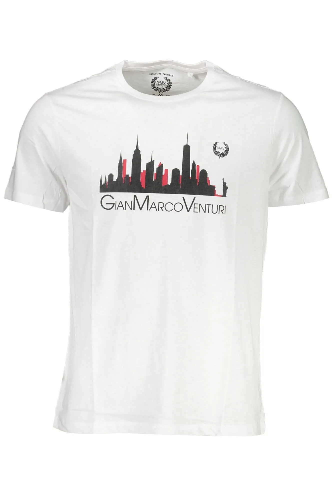 GIAN MARCO VENTURI MEN S SHORT SLEEVE T-SHIRT WHITE sold by Siebentaschen