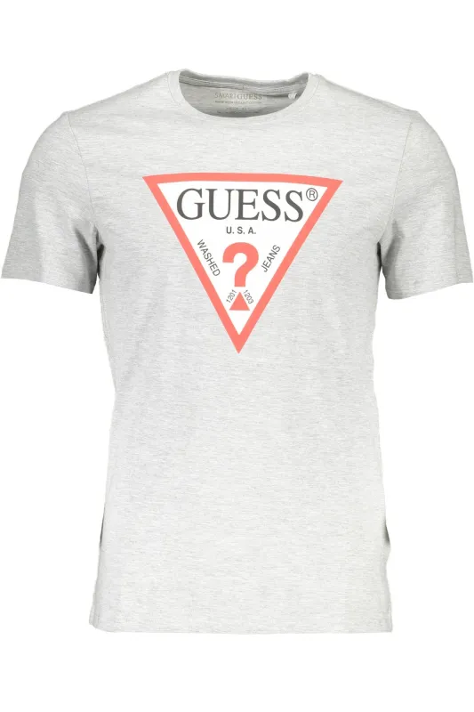 GUESS JEANS SHORT SLEEVE T-SHIRT MEN GREY sold by Siebentaschen