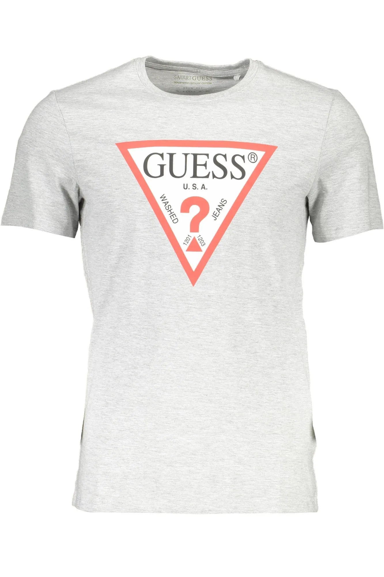 GUESS JEANS SHORT SLEEVE T-SHIRT MEN GREY sold by Siebentaschen