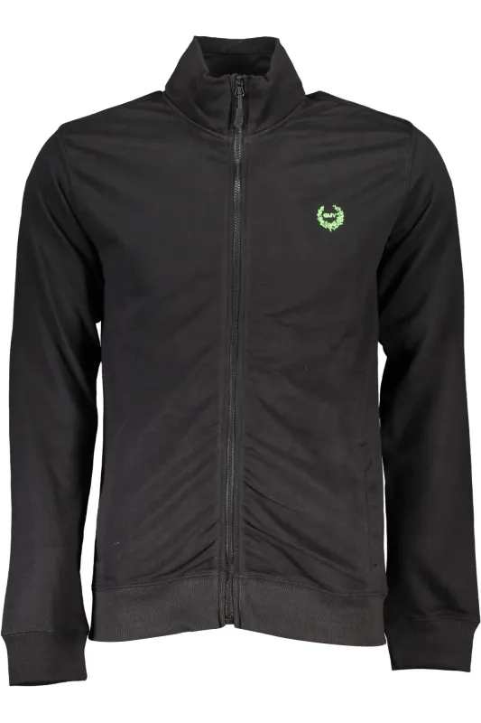 GIAN MARCO VENTURI MEN S BLACK ZIPPED SWEATSHIRT sold by Siebentaschen