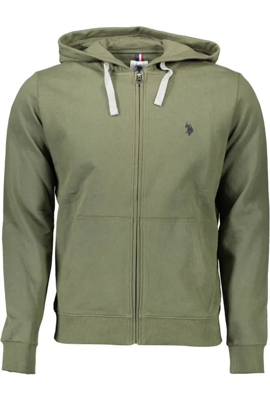 US POLO GREEN MEN S SWEATSHIRT WITH ZIP sold by Siebentaschen