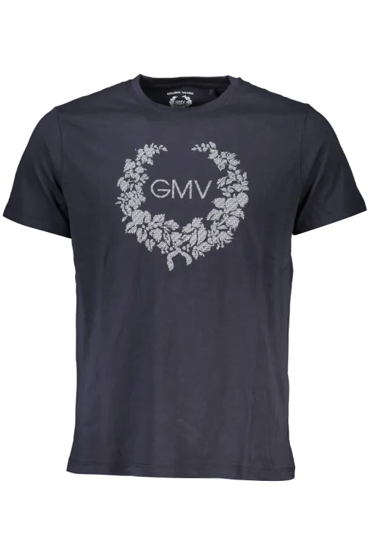 GIAN MARCO VENTURI MEN S SHORT SLEEVED T-SHIRT BLUE made by Siebentaschen