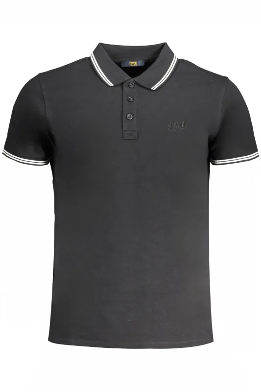 CAVALLI CLASS MEN S SHORT SLEEVED POLO SHIRT BLACK sold by Siebentaschen