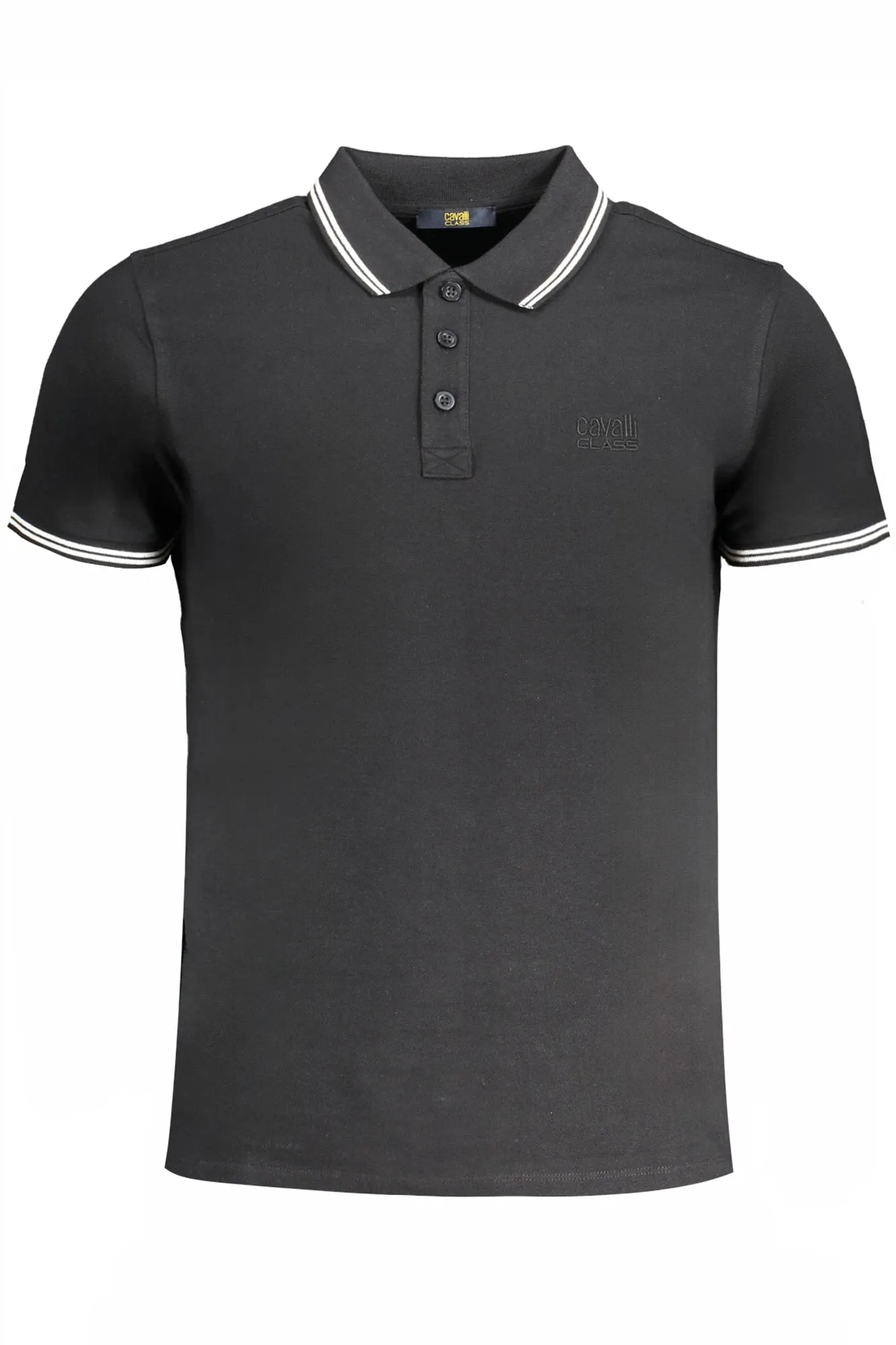 CAVALLI CLASS MEN S SHORT SLEEVED POLO SHIRT BLACK sold by Siebentaschen