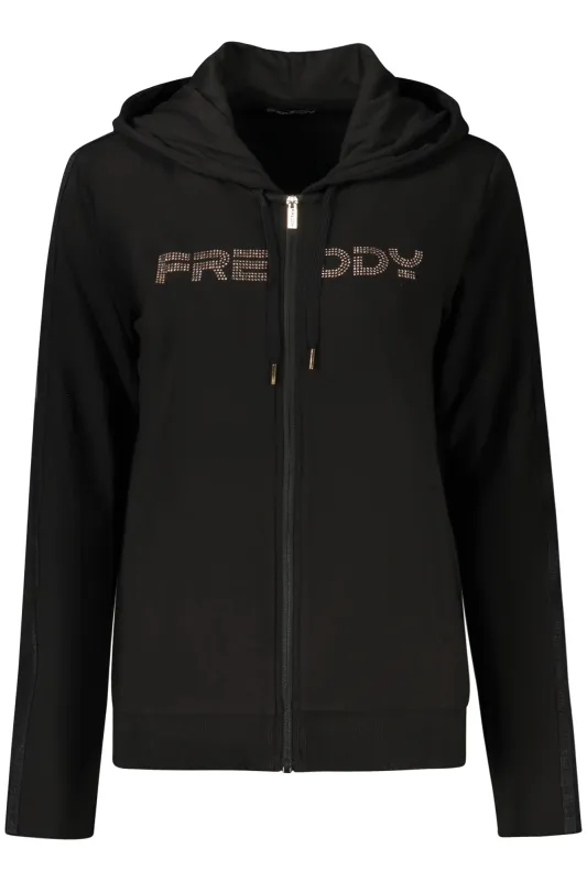 FREDDY WOMEN S BLACK ZIP-UP SWEATSHIRT sold by Siebentaschen
